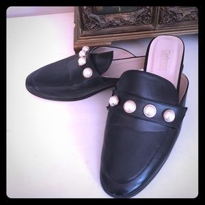 Catherine Malandrino Pearl detail mules, slides